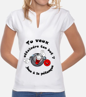 T shirt petanque humor goal woman t shirt tostadora