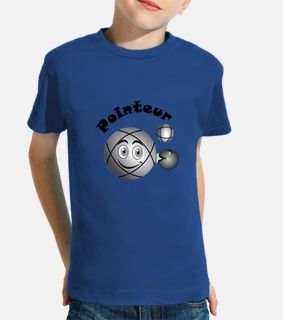 t shirt pointeur pétanque enfant boule existe en tireur N