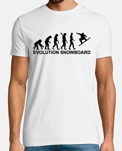 Playera tabla de snowboard evolución