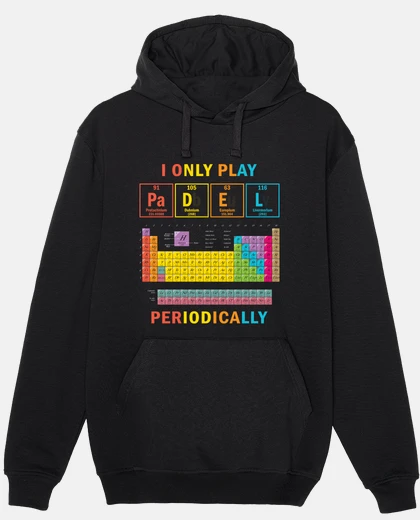 Sudadera Tabla periódica divertida de pádel