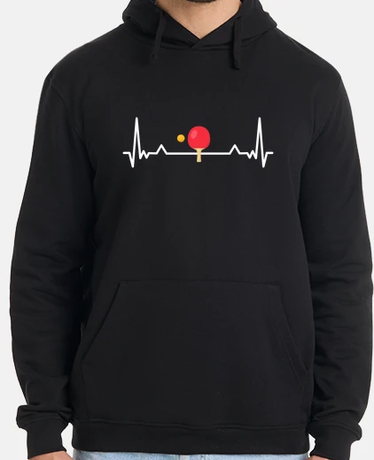 Hoodie table tennis heartbeat ping pong whiff