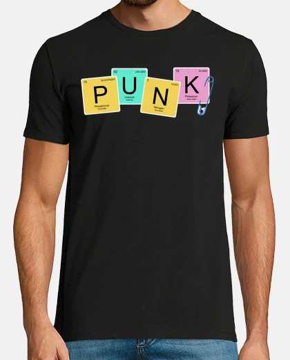 Tee-shirt tableau périodique des éléments punk
