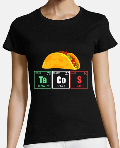 Tee-shirt tableau périodique des tacos