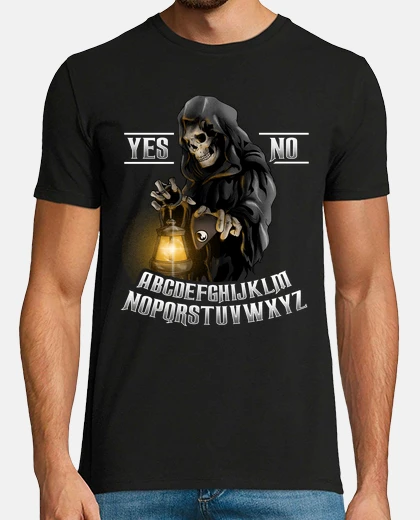 Camiseta Tablero Quija Calavera Halloween Espiritismo Terror Friki
