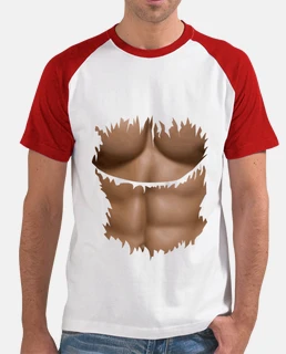 tableta de chocolate abdominal camiseta