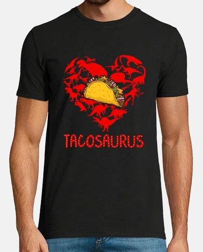 Tee-shirt Taco Saurus Cinco de Mayo Funny Tacos Dinosaur Lover Heart Cute T Rex Kids Mexican Celebration Gift