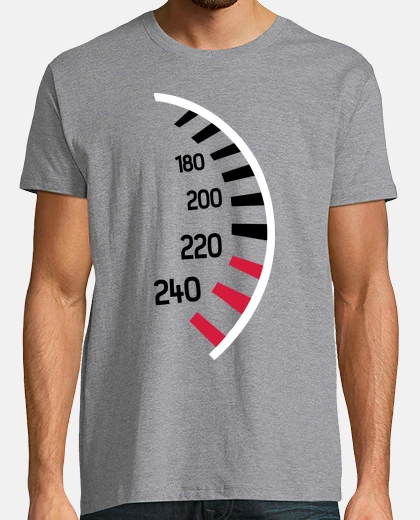 Playera tacómetro coche rápido