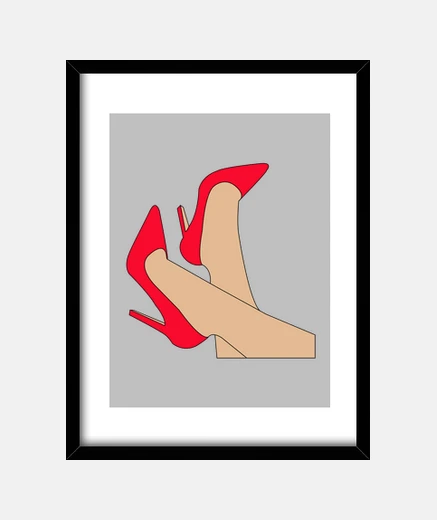 Cuadro Tacones rojos