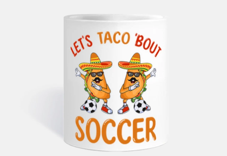 Tazza Tacos e Calcio Soccer Futbol