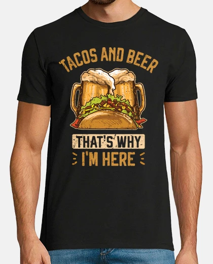 Tee-shirt tacos et tacos à la bière y cerveza