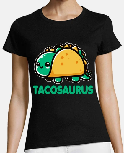 T-shirt tacosaurus carino taco e dinosauro