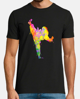 Tae Kwon Do Karate Colorful Silhouette for Girls