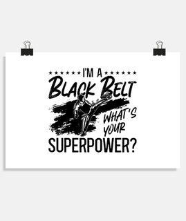Taekwondo Im A Black Belt Fighter Sport
