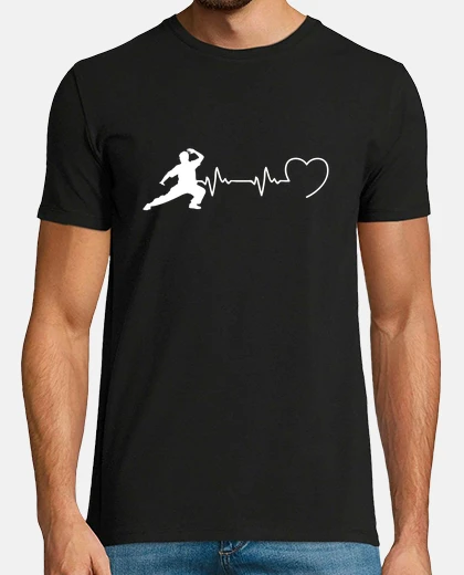 Tee-shirt tai chi battement coeur qi gong homme