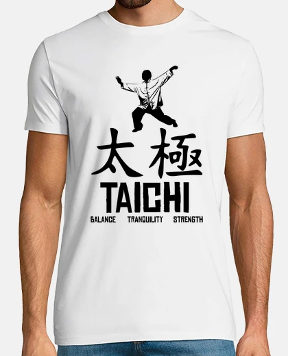 T-shirt taichi equilibrio forza tranquillità