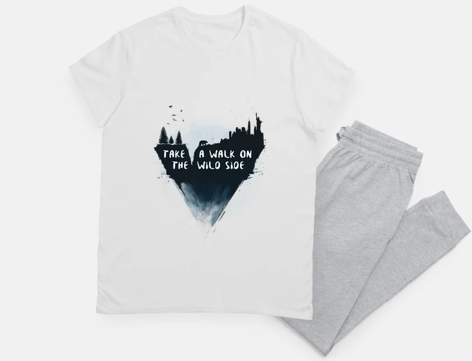 Pyjama take a walk on the wild side