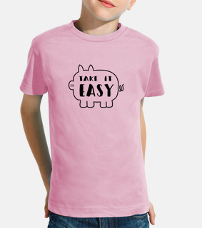 take it easy - cute pig - vegan