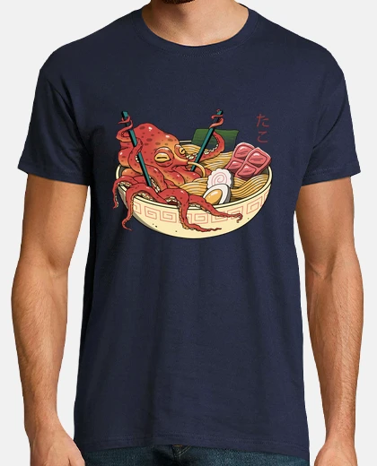 T-shirt tako ramen shirt mens