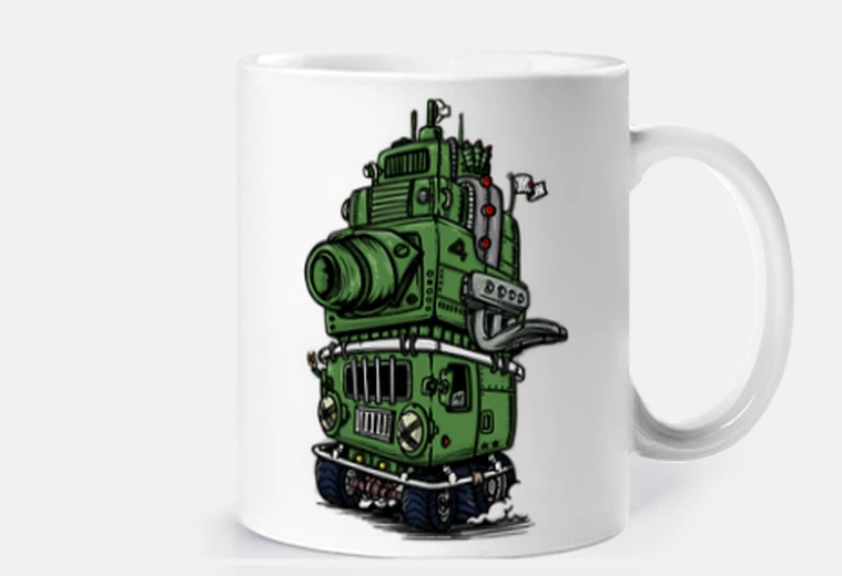 Tazza tank mostro