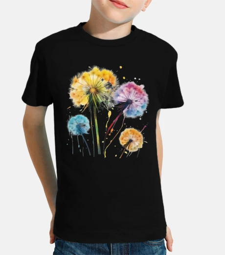 Abbigliamento tarassaco fiore multicolore natura campeggio