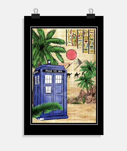 Poster tardis in egypt
