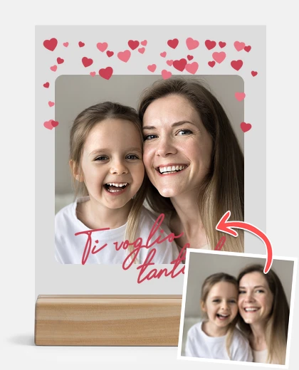 Metacrilato targa personalizzata ti voglio tanto bene