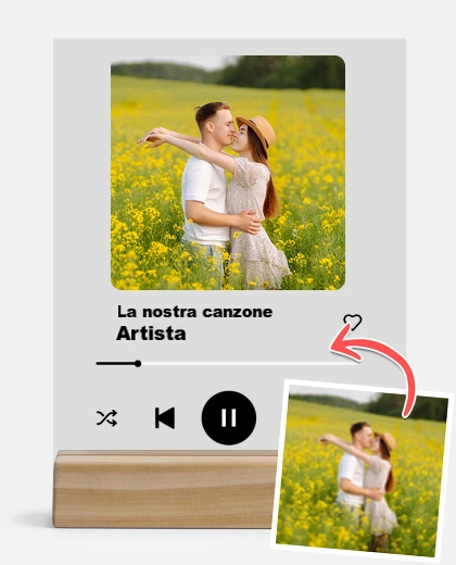 Metacrilato targa spotify personalizzata