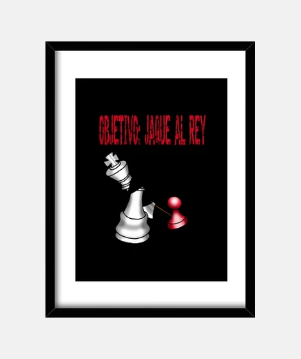 Framed target check the king