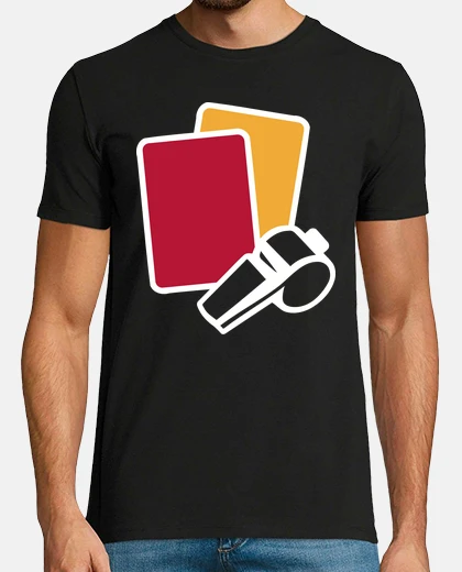 Camiseta tarjetas de árbitro