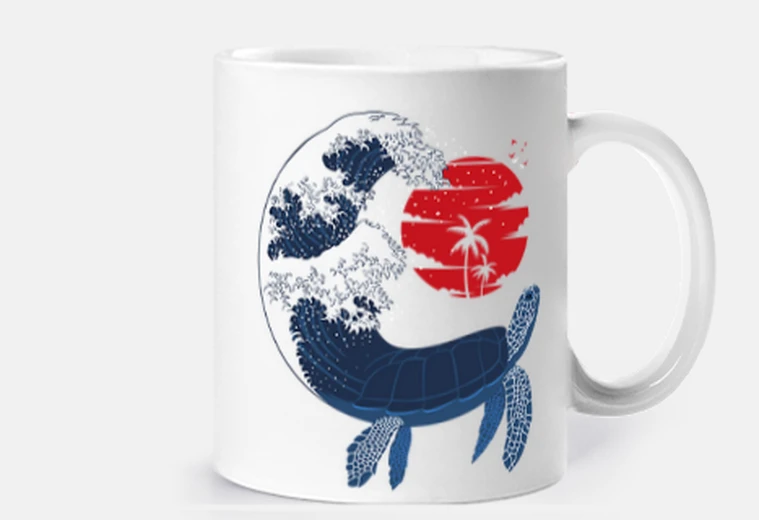 Tazza tartaruga tsunami