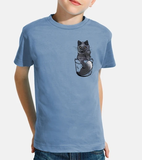 Abbigliamento tasca carina volpe argentata - camicia per bambini
