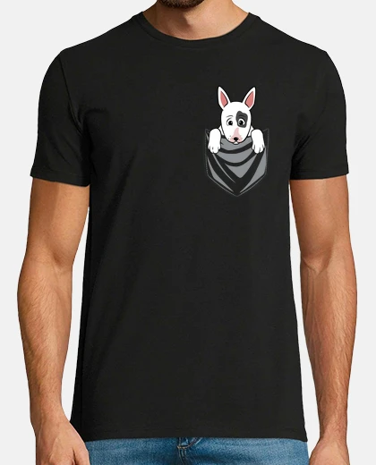 T-shirt tasca inglese del bull terrier del cane