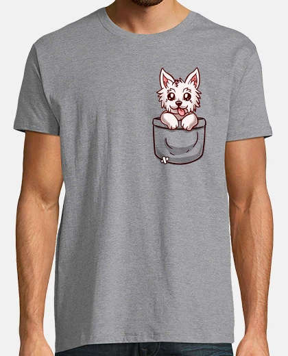 T-shirt tasca west highland terrier - camicia da uomo