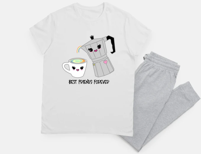 Pyjama tasse à café et tasse à café kawaii bff