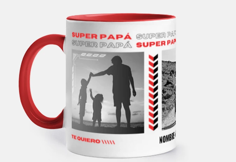 Mug tasse avec des photos de super papa