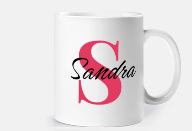 tasse avec initiales - s