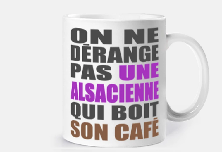 Mug tasse café alsacienne