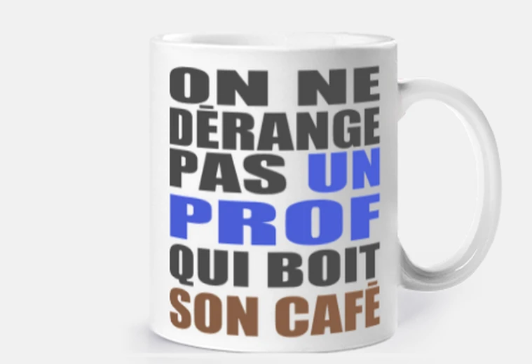 tasse café prof