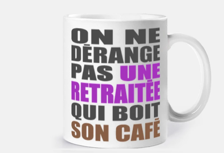 tasse café retraitée