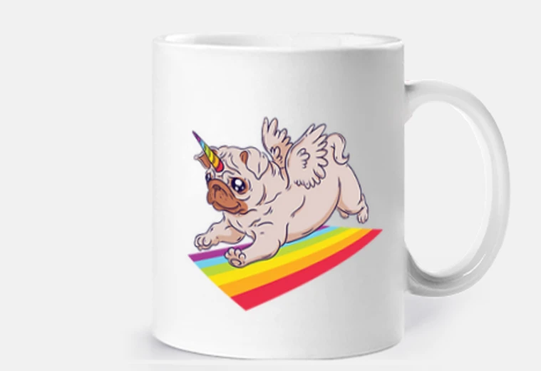 Mug tasse de carlin Licorne