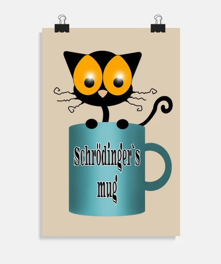 Poster tasse de Schrodinger