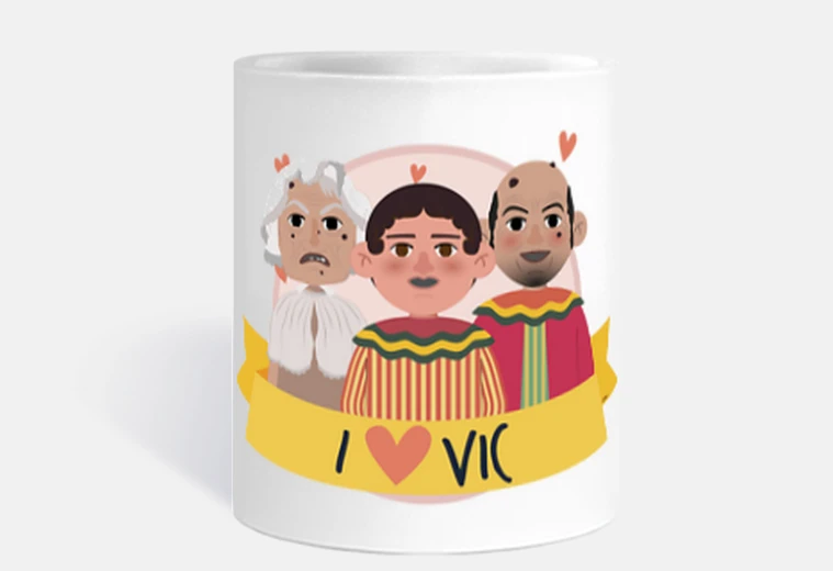 Mug tasse i love vic nans