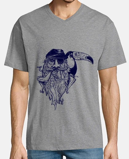 T-shirt tatoo di toucan pirata