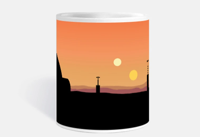 Cup tatooine silhouette