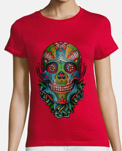 Tee-shirt tatouage de crâne