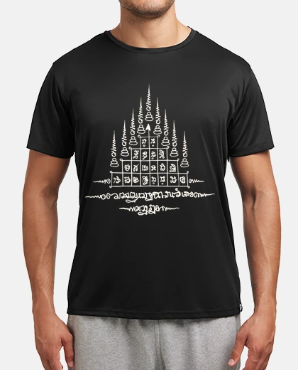 Tee-shirt tatouage sak yant thaïlande gao yord tatouage méditation zen yoga