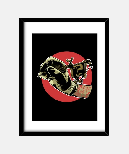 Framed tattoo machine