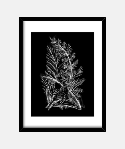 Quadro tatuaggio farfalla fumosa