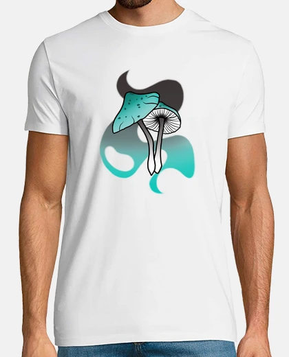 T-shirt tatuaggio flash disegno fungo allucinog