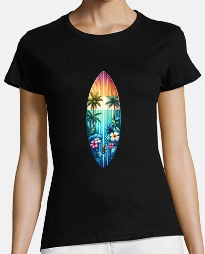 T-shirt tavola da surf alle Hawaii